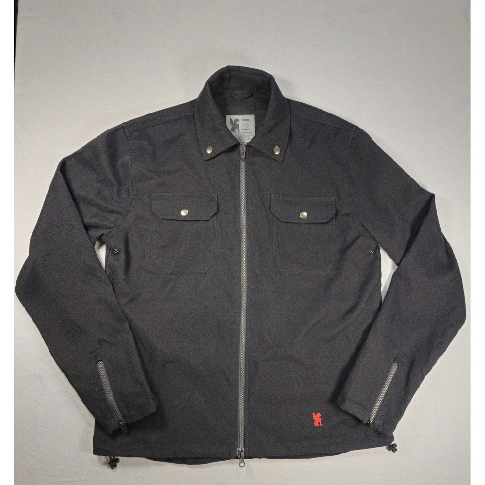 Chrome Industries Ike Windshirt Jacket Mens XL Gray Cycling Utility Commuter